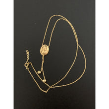 Load image into Gallery viewer, 18K Gold Necklace Chain 16" plus 1" extension with Woman Lady Pendant 2.43 grams - Rafant
