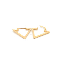 Load image into Gallery viewer, 18K Yellow Gold Earrings Triangle 1.75 grams - Rafant