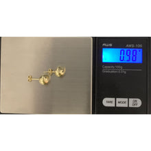 Load image into Gallery viewer, 18K Gold Earrings Stud Balls 0.98 grams - Rafant