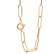 Load image into Gallery viewer, 18K Yellow Gold Bracelet Paperclip Size 7.5 inches 3 grams - Rafant