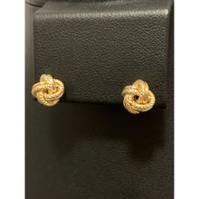 Load image into Gallery viewer, 18K Gold Pendant Earrings Sets Knot 1.76 grams Small - Rafant