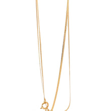 Load image into Gallery viewer, 18K Yellow Gold Necklace Flat Chain 1.27 grams 18 inches - Rafant