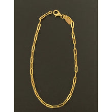 Load image into Gallery viewer, 18K Saudi Gold Bracelet Paperclips 1.44 grams 7 inches - Rafant