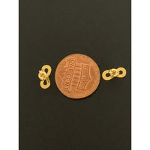 Load image into Gallery viewer, 18K Gold Earrings Stud Infinity Very Tiny 0.44 grams - Rafant