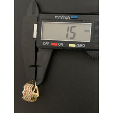 Load image into Gallery viewer, 18K Gold Ring Wave Tricolor Yellow White Rose Gold 1.70 grams Size 6 - Rafant