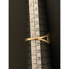 Load image into Gallery viewer, 18K Gold Ring Wave Tricolor Yellow White Rose Gold 1.70 grams Size 6 - Rafant