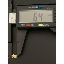 Load image into Gallery viewer, 18K Gold Earrings Threader Cat Animal 0.35 grams - Rafant