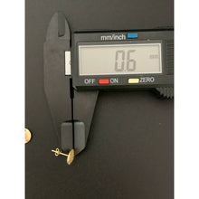 Load image into Gallery viewer, 18K Saudi Gold Necklace Chain 17.75" w/ Circle Round Pendant Earrings Set - Rafant