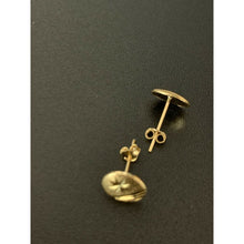 Load image into Gallery viewer, 18K Saudi Gold Necklace Chain 17.75" w/ Circle Round Pendant Earrings Set - Rafant