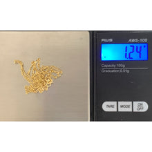 Load image into Gallery viewer, 18K Gold Necklace Chain Figaro No Pendant 17.75" - Rafant