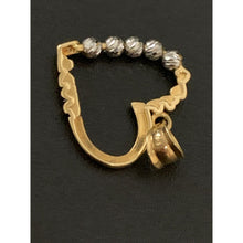 Load image into Gallery viewer, 18K Gold Pendant Heart Two Tone White Yellow Gold 1.18 grams - Rafant