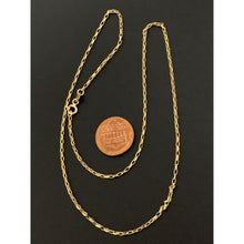 Load image into Gallery viewer, 18K Gold Necklace Chain Cable Link 17.75 inches 1.83 grams - Rafant