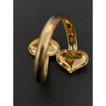 Load image into Gallery viewer, 18K Gold Ring Double Hearts 1.33 grams S 6.5 - Rafant