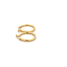 Load image into Gallery viewer, 18K Gold Earrings Hoops Small Polished 1.11 grams - Rafant