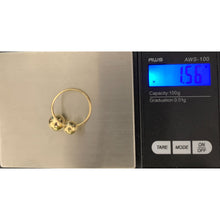 Load image into Gallery viewer, 18K Gold Ring Balls 1.56 grams Size 6 - Rafant