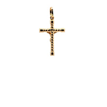 Load image into Gallery viewer, 18K Gold Pendant Cross Jesus Christ Religious 1.28 grams - Rafant
