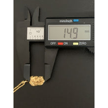 Load image into Gallery viewer, 18K Saudi Gold Necklace Rope Chain 17.75" with Jesus Christ Face Pendant - Rafant