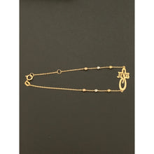 Load image into Gallery viewer, 18K Saudi Gold Bracelet Beads Jesus Tricolor Size 7 - Rafant