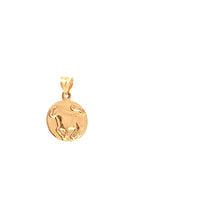 Load image into Gallery viewer, 18K Yellow Gold Pendant Zodiac Sign Taurus Round Tiny 0.85 grams - Rafant