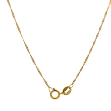 Load image into Gallery viewer, 18K Gold Necklace Chain 17.75" Pendant Dragon Good Luck 1.52 grams - Rafant
