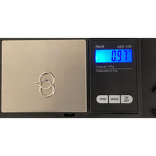 Load image into Gallery viewer, 18K Gold Earrings Hoops Loops Small 0.97 grams White Gold - Rafant