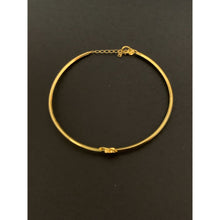 Load image into Gallery viewer, 18K Gold Bracelet Oval Bangle  Heart Size 6.5 inches 1.64 grams - Rafant