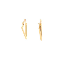 Load image into Gallery viewer, 18K Yellow Gold Earrings Triangle 1.75 grams - Rafant