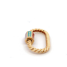 Load image into Gallery viewer, 18K Gold Pendant Oval Spiral - Rafant