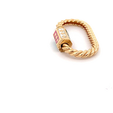 Load image into Gallery viewer, 18K Gold Pendant Oval Spiral - Rafant