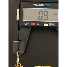 Load image into Gallery viewer, 18K Saudi Gold Necklace Curb Chain 17.75" With Infinity Pendant - Rafant