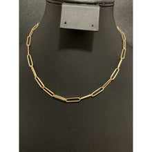 Load image into Gallery viewer, 18K Gold Necklace Chain Paperclips 16 inches 4.44 grams - Rafant