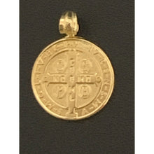Load image into Gallery viewer, 18K Gold Pendant Religious Saint Benedict 1.83 grams - Rafant