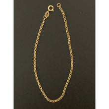 Load image into Gallery viewer, 18K Gold Bracelet Rolo Link Chain 7.5 inches 1.06 grams - Rafant