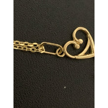 Load image into Gallery viewer, 18K Gold Necklace Cable Link Chain 17.75 inches with Stethoscope Pendant 2.01 grams - Rafant