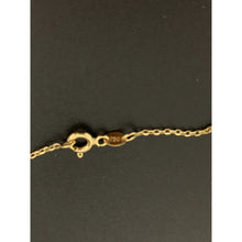 Load image into Gallery viewer, 18K Gold Necklace Cable Link Chain 17.75 inches with Stethoscope Pendant 2.01 grams - Rafant