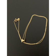 Load image into Gallery viewer, 18K Gold Necklace Chain 16.50 inches with Heart Pendant 1.68 grams - Rafant