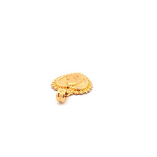 Load image into Gallery viewer, 18K Yellow Gold Pendant Heart Mother Mary Religious 1.51 grams - Rafant