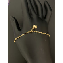 Load image into Gallery viewer, 18K Gold Bracelet with Ball Charm 8 inches 1.78 grams - Rafant