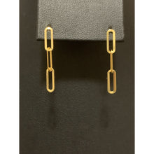 Load image into Gallery viewer, 18K Gold Earrings Paperclip Post 0.70 grams - Rafant