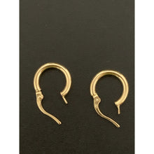 Load image into Gallery viewer, 18K Gold Earrings Hoops Loops Small 0.87 grams - Rafant