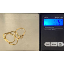 Load image into Gallery viewer, 18K Saudi Gold Bracelet Chain Size 7 inches 1.15 grams - Rafant