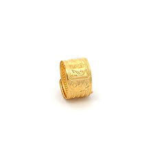 Load image into Gallery viewer, 18K Yellow Gold Ring Fortune Luck 1.93 grams - Rafant