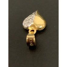 Load image into Gallery viewer, 18K Gold Pendant Heart Two Tone White Yellow 0.50 grams - Rafant