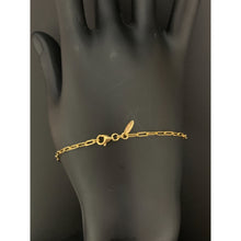 Load image into Gallery viewer, 18K Gold Bracelet Paperclips 7 inches 1.43 grams - Rafant