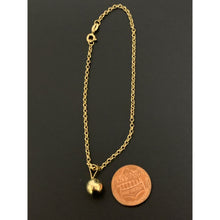 Load image into Gallery viewer, 18K Gold Bracelet with Ball Charm 8 inches 1.78 grams - Rafant