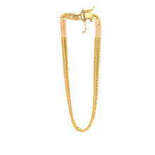 Load image into Gallery viewer, 18K Yellow Gold Bracelet Triple Lock 2.02 grams Size 5.25  inches - Rafant
