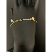 Load image into Gallery viewer, 18K Gold Bracelet 7.25 inches with Key Heart Charms 2.03 grams - Rafant