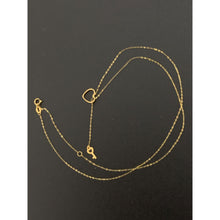 Load image into Gallery viewer, 18K Gold Necklace Chain with Heart Key Pendant 0.69 grams - Rafant