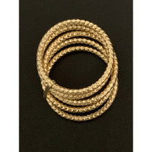 Load image into Gallery viewer, 18K Gold Ring Five Days 1.55 grams Size 6.5 - Rafant