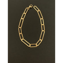 Load image into Gallery viewer, 18K Gold Bracelet Paperclip 7.5 inches 2.40 grams - Rafant